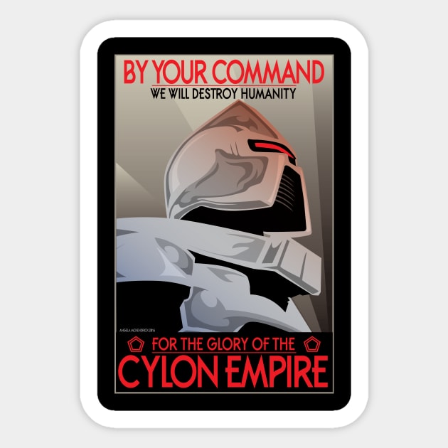 By Your Command Sticker by CuddleswithCatsArt